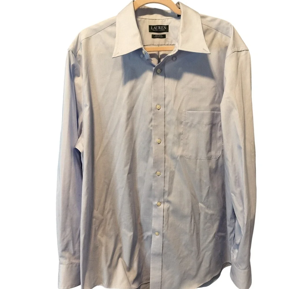 2 Lauren Ralph Lauren Men's XL 17 1/2 34/35  Button Up‎ Dress Shirts